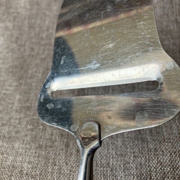 Vintage KN Karlsson & Nilsson MCM Stainless Sweden Cheese Slicer Wooden Handle - Picture 2 of 4